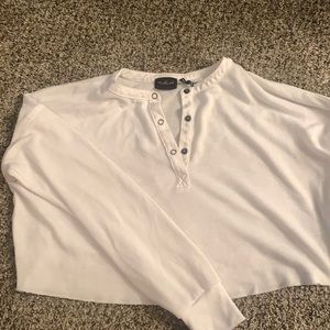 urban outfitters cropped henley